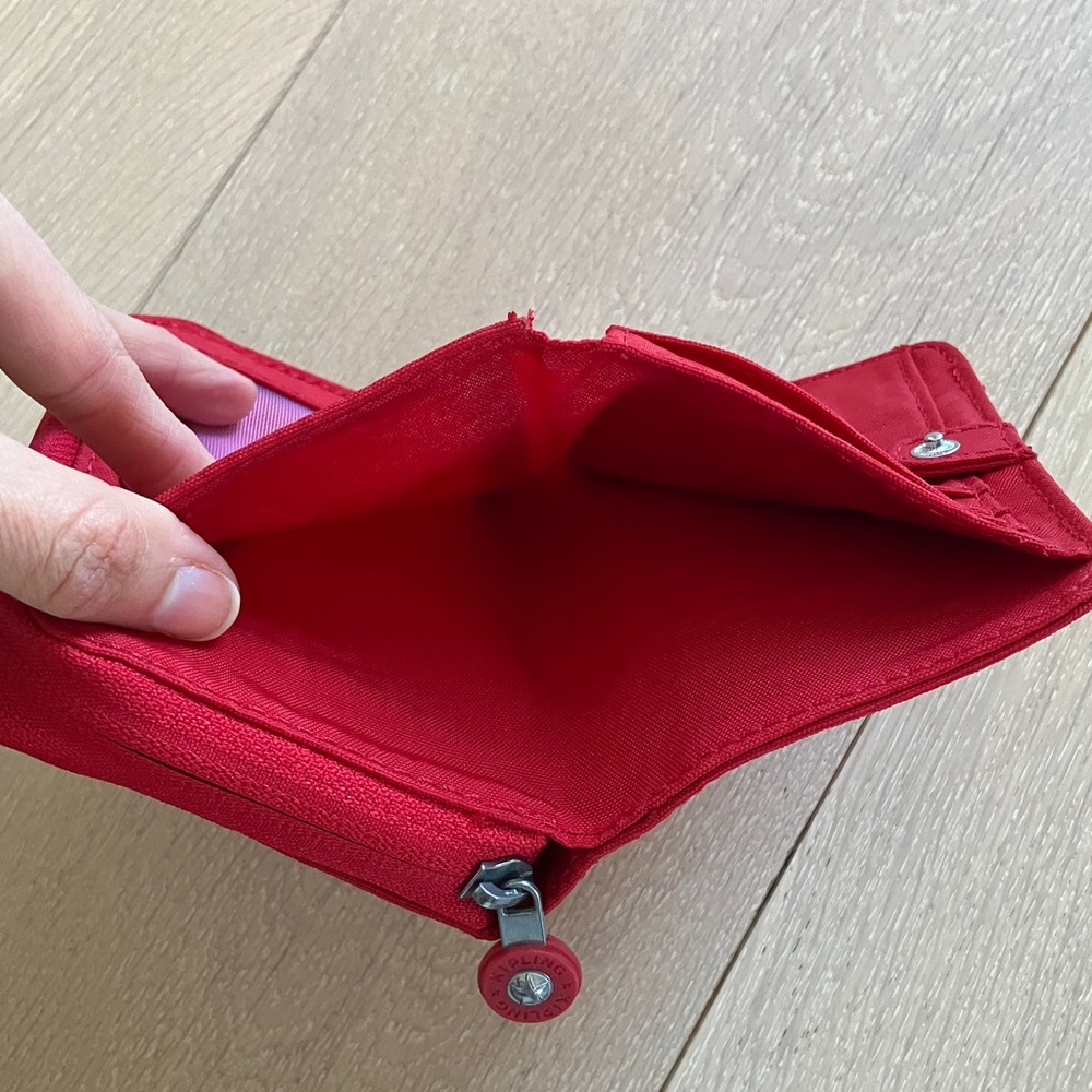 Kipling Vibrant Red Compact Wallet - image 4